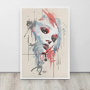 abstract watercolor painting from photo