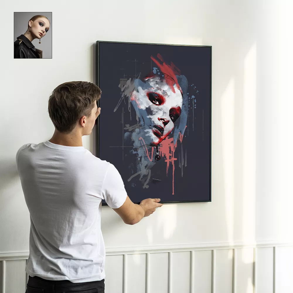 portrait painting abstract