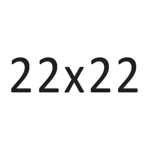 22×22