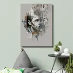 abstract wall watercolor from photo