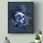 abstract wall watercolor from photo